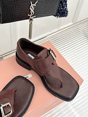 Miu Miu Brown Flip-Flops - 6