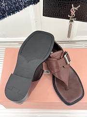 Miu Miu Brown Flip-Flops - 4