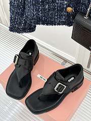 Miu Miu Black Flip-Flops - 1