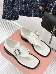 Miu Miu White Flip-Flops - 6