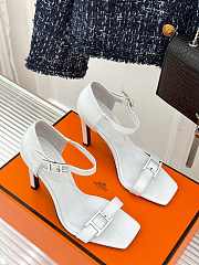 Hermes Classic White Sandals - 3