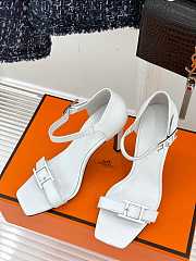 Hermes Classic White Sandals - 2