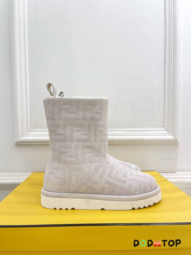 Fendi White Boots - 1