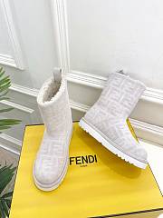 Fendi White Boots - 4