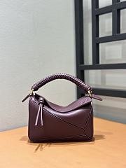 Loewe Puzzle Small Shoulder Bag Burgundy Size 18 x 8 x 12.5 cm - 3