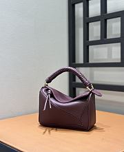 Loewe Puzzle Small Shoulder Bag Burgundy Size 18 x 8 x 12.5 cm - 2