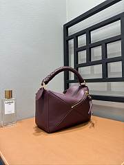 Loewe Puzzle Medium Shoulder Bag Burgundy Size 24 x 10 x 14 cm - 6