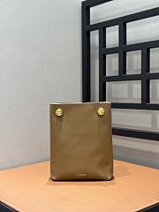 Loewe Pebble Soft Leather Pouch Brown Size 17 x 7 x 21.5 cm - 1