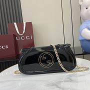 Gucci Crossbody Patent Leather Black Bag 29.5 x 12.5 x 7 cm - 1