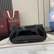 Gucci Crossbody Patent Leather Black Bag 29.5 x 12.5 x 7 cm - 6