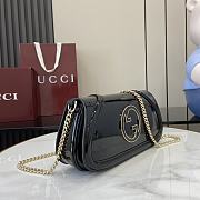 Gucci Crossbody Patent Leather Black Bag 29.5 x 12.5 x 7 cm - 4