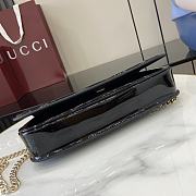 Gucci Crossbody Patent Leather Black Bag 29.5 x 12.5 x 7 cm - 3