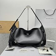 Balenciaga Bel Air Shoulder Bag Black Large Size 46 x 12 x 23 cm - 1