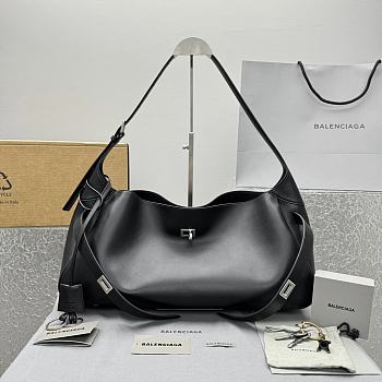 Balenciaga Bel Air Shoulder Bag Black Large Size 46 x 12 x 23 cm