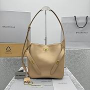 Balenciaga Bel Air Hobo Bag Milk Tea Color Small Size 27 x 9 x 28 cm - 1