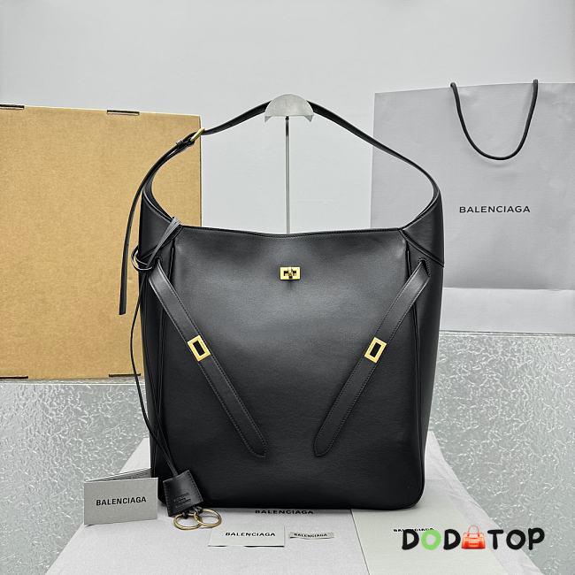 Balenciaga Bel Air Hobo Bag Black Large Size 37 x 14 x 40 cm - 1