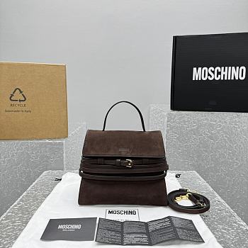 Moschino Tie Me Small Brown Bag Size 20 x 18 x 11 cm