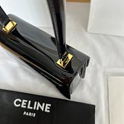 Celine Teen Garance Bag In Patent Calfskin Black Size 18.5 x 13 x 6 cm - 6