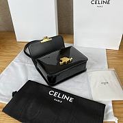 Celine Teen Garance Bag In Patent Calfskin Black Size 18.5 x 13 x 6 cm - 4