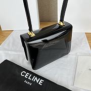 Celine Teen Garance Bag In Patent Calfskin Black Size 18.5 x 13 x 6 cm - 2