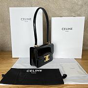 Celine Teen Garance Bag In Patent Calfskin Black Size 18.5 x 13 x 6 cm - 3