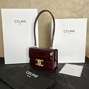 Celine Teen Garance Bag In Patent Calfskin Red Size 18.5 x 13 x 6 cm - 2