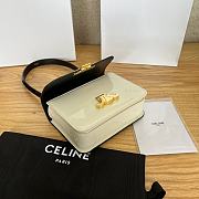 Celine Teen Garance Bag In Patent Calfskin Black/White Size 18.5 x 13 x 6 cm - 4