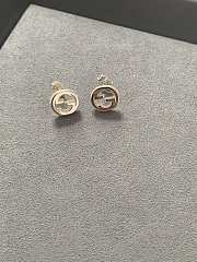 Gucci Interlocking Double G Letter Earrings - 3