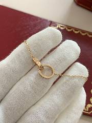 Cartier Double Ring Necklace with Diamonds - 5