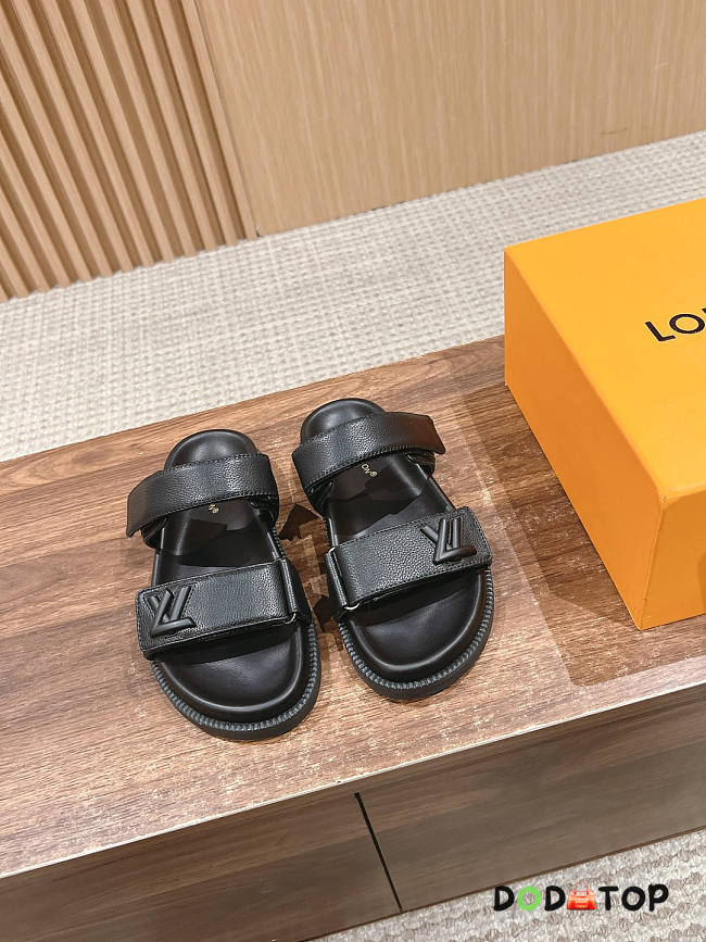 Louis Vuitton Unisex Black Sandals - 1