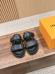 Louis Vuitton Unisex Black Sandals - 1