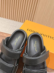 Louis Vuitton Unisex Black Sandals - 5