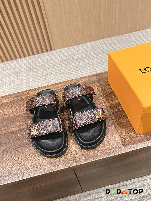 Louis Vuitton Unisex Brown Sandals - 1