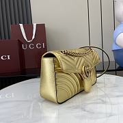 Gucci GG Marmont Small Shoulder Bag Gold Size 26 x 15 x 7 cm - 6