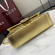 Gucci GG Marmont Small Shoulder Bag Gold Size 26 x 15 x 7 cm - 4