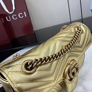 Gucci GG Marmont Small Shoulder Bag Gold Size 26 x 15 x 7 cm - 3