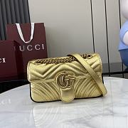 Gucci GG Marmont Mini Shoulder Bag Gold Size 22 x 13 x 6 cm - 1