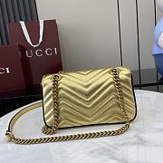 Gucci GG Marmont Mini Shoulder Bag Gold Size 22 x 13 x 6 cm - 6