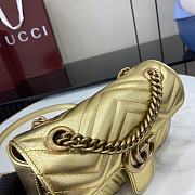 Gucci GG Marmont Mini Shoulder Bag Gold Size 22 x 13 x 6 cm - 4