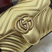 Gucci GG Marmont Mini Shoulder Bag Gold Size 22 x 13 x 6 cm - 2