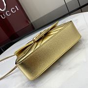 Gucci GG Marmont Super Mini Shoulder Bag Gold Size 16.5 x 10 x 4.5 cm - 4