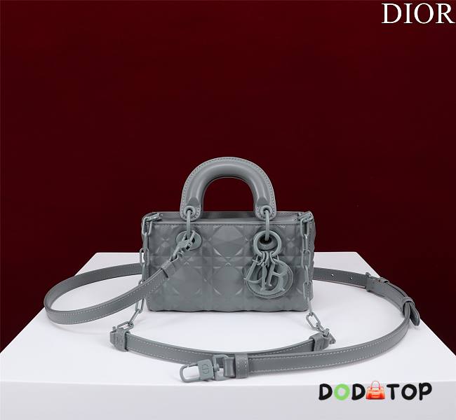 Dior Super Mini Lady D-Joy Micro Gray Size 16.5 x 6 x 10 cm - 1