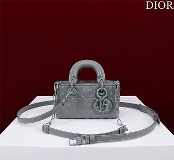 Dior Super Mini Lady D-Joy Micro Gray Size 16.5 x 6 x 10 cm