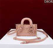 Dior Super Mini Lady D-Joy Micro Pink Size 16.5 x 6 x 10 cm - 1