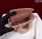 Dior Super Mini Lady D-Joy Micro Pink Size 16.5 x 6 x 10 cm - 3