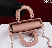 Dior Super Mini Lady D-Joy Micro Pink Size 16.5 x 6 x 10 cm - 2