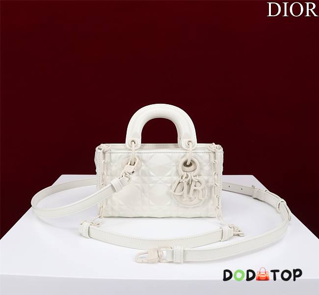 Dior Super Mini Lady D-Joy Micro White Size 16.5 x 6 x 10 cm - 1