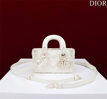 Dior Super Mini Lady D-Joy Micro White Size 16.5 x 6 x 10 cm