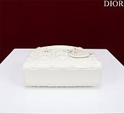 Dior Super Mini Lady D-Joy Micro White Size 16.5 x 6 x 10 cm - 6