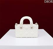 Dior Super Mini Lady D-Joy Micro White Size 16.5 x 6 x 10 cm - 4